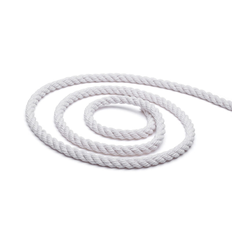 Bavlněné lano Ø 5mm - krútené průměr fi 5mm